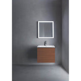 L-Cube Two Drawer Wall-Mount Vanity Unit Concrete Gray