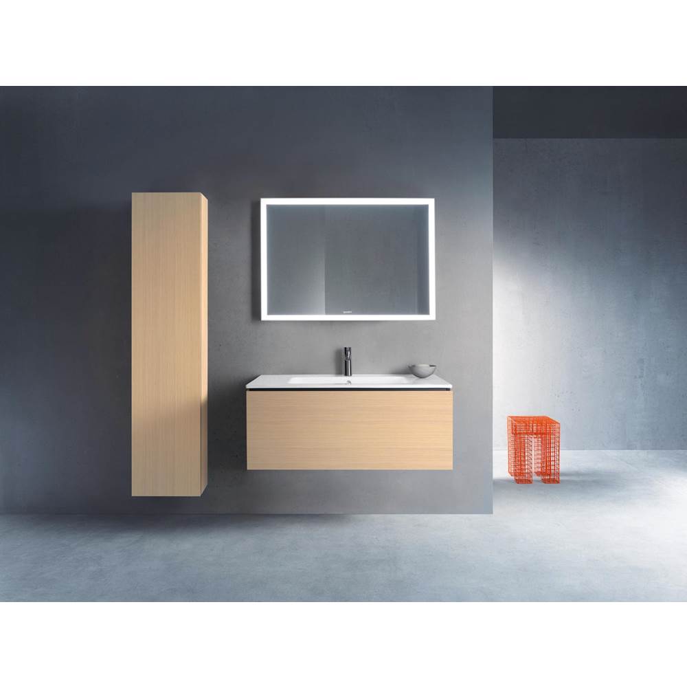 L-Cube One Drawer Wall-Mount Vanity Unit Concrete Gray