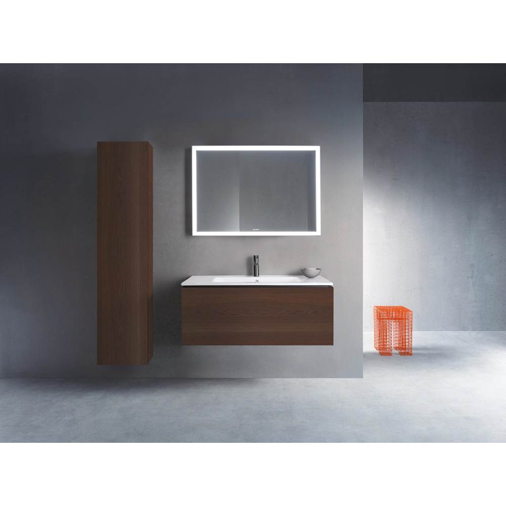 L-Cube One Drawer Wall-Mount Vanity Unit Concrete Gray