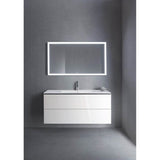 L-Cube Two Drawer Wall-Mount Vanity Unit Concrete Gray