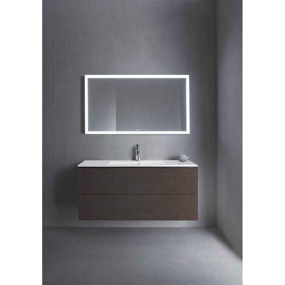 L-Cube Two Drawer Wall-Mount Vanity Unit Concrete Gray
