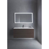 L-Cube Two Drawer Wall-Mount Vanity Unit Concrete Gray