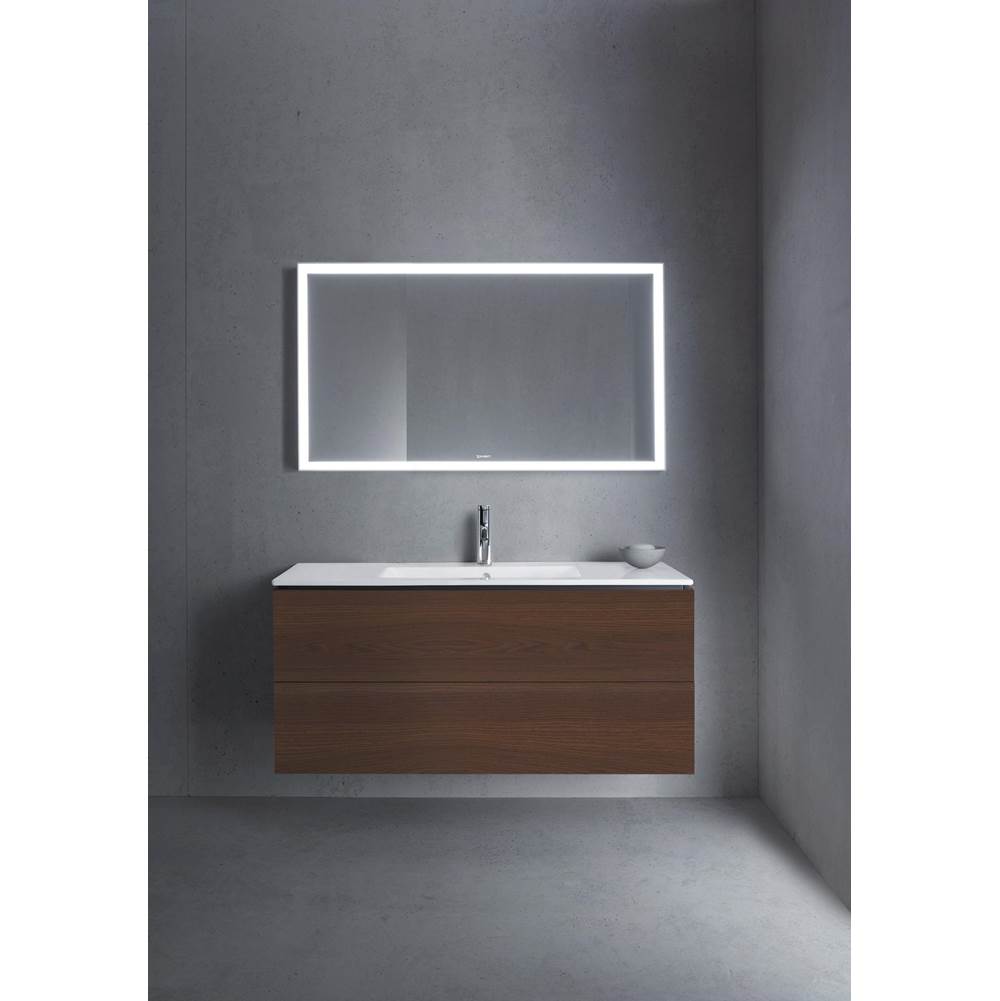 L-Cube Two Drawer Wall-Mount Vanity Unit Concrete Gray