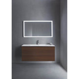 L-Cube Two Drawer Wall-Mount Vanity Unit Concrete Gray