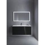 L-Cube Two Drawer Wall-Mount Vanity Unit Concrete Gray