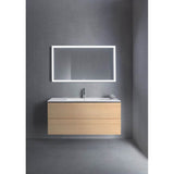 L-Cube Two Drawer Wall-Mount Vanity Unit Concrete Gray