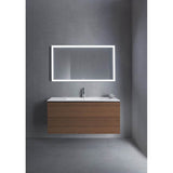 L-Cube Two Drawer Wall-Mount Vanity Unit Concrete Gray