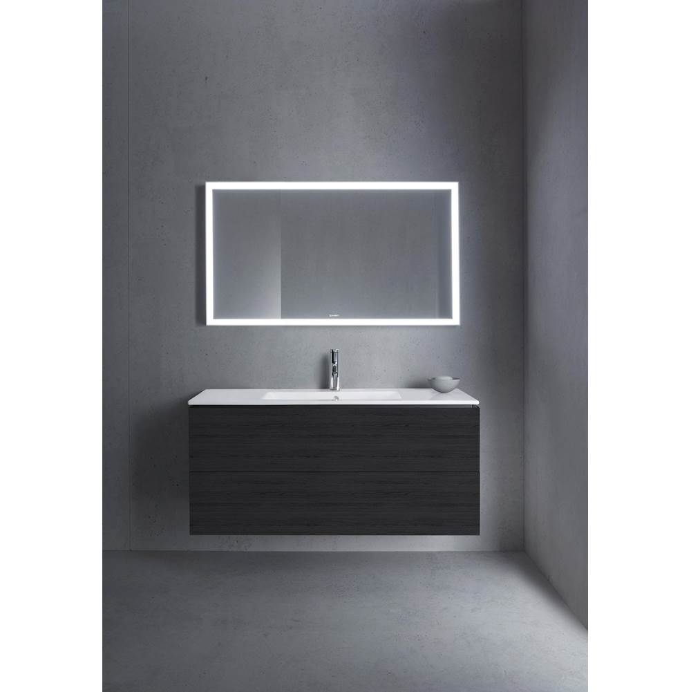 L-Cube Two Drawer Wall-Mount Vanity Unit Concrete Gray