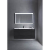 L-Cube Two Drawer Wall-Mount Vanity Unit Concrete Gray