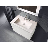 L-Cube Two Drawer Wall-Mount Vanity Unit Concrete Gray