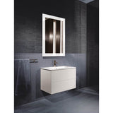 L-Cube Two Drawer Wall-Mount Vanity Unit Concrete Gray