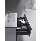 L-Cube Two Drawer Wall-Mount Vanity Unit Concrete Gray