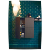 L-Cube Semi-Tall Cabinet Concrete Gray