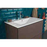 L-Cube Two Drawer Floorstanding Vanity Unit Concrete Gray