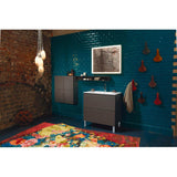 L-Cube Semi-Tall Cabinet Concrete Gray
