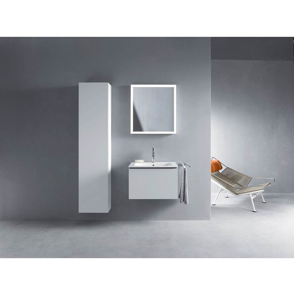 L-Cube One Drawer Wall-Mount Vanity Unit Concrete Gray