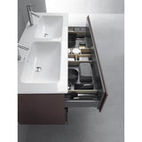 L-Cube Two Drawer Wall-Mount Vanity Unit Concrete Gray