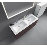 L-Cube Two Drawer Wall-Mount Vanity Unit Concrete Gray