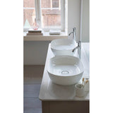 Luv Console with Two Sink Cut-Outs White