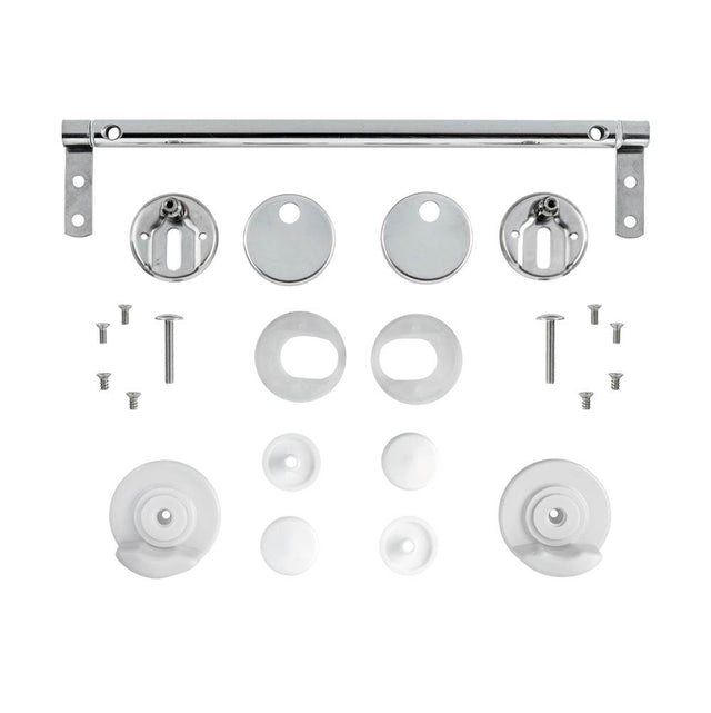 Duravit - Hinge Set for Seat and Cover without Soft Closure, Stainless Steel - Stainless Steel