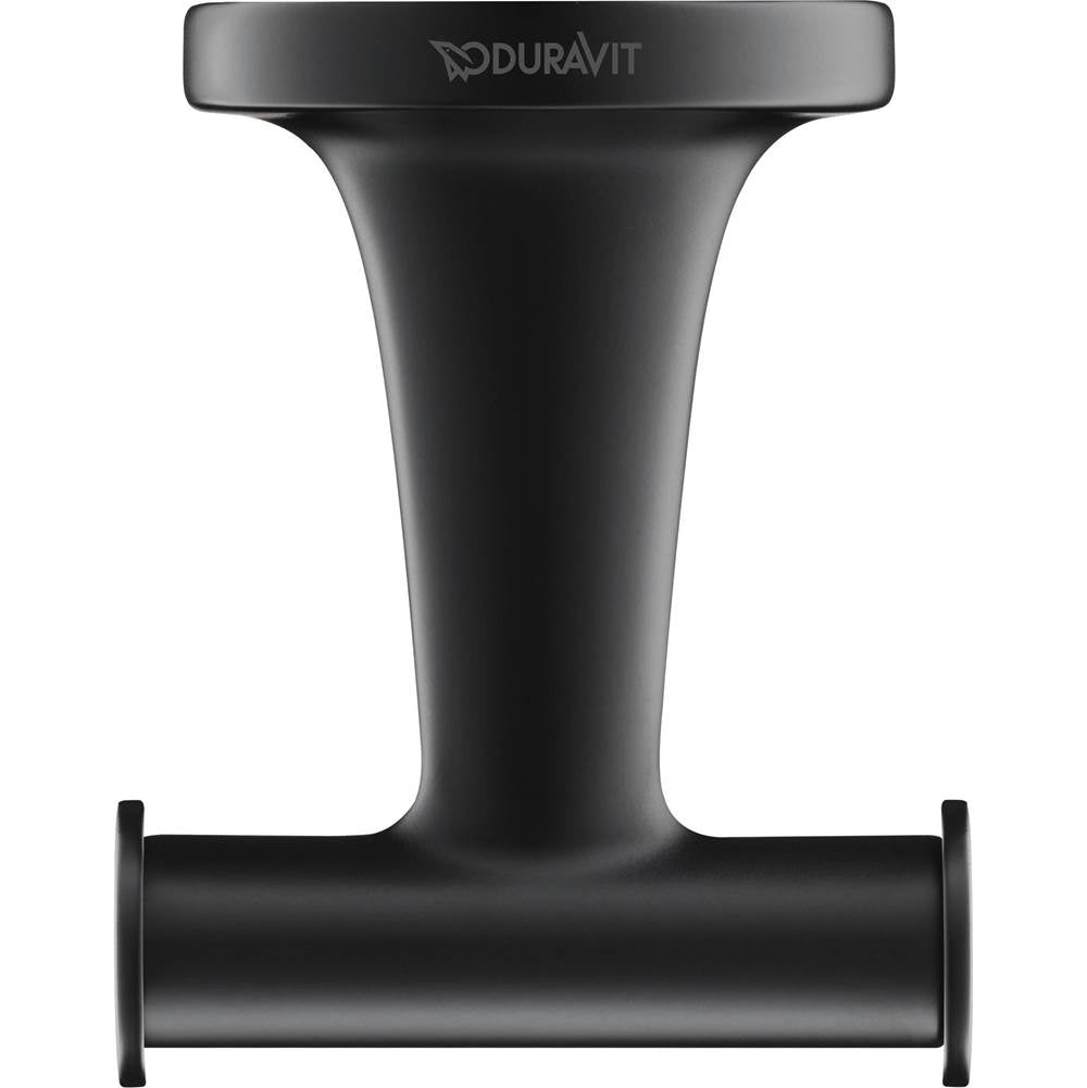 Duravit - Starck T Towel Hooks Black - Black