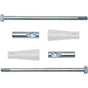 Duravit - Fixing Set for Durafix #1003761000 M10#215 mm, Stainless Steel - Silver With Cream With White