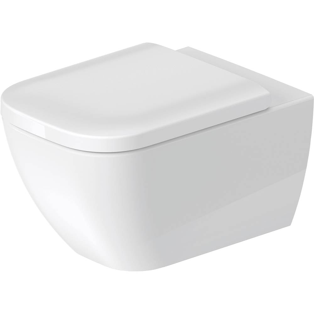 Duravit - Happy D.2 Wall-Mounted Toilet White with HygieneGlaze - White