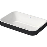 Duravit - Happy D.2 Plus Washbowl White With Anthracite - White With Anthracite