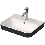 Duravit - Happy D.2 Plus Washbowl White With Anthracite - White With Anthracite