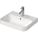Duravit - Happy D.2 Plus Washbowl White With Anthracite - White With Anthracite
