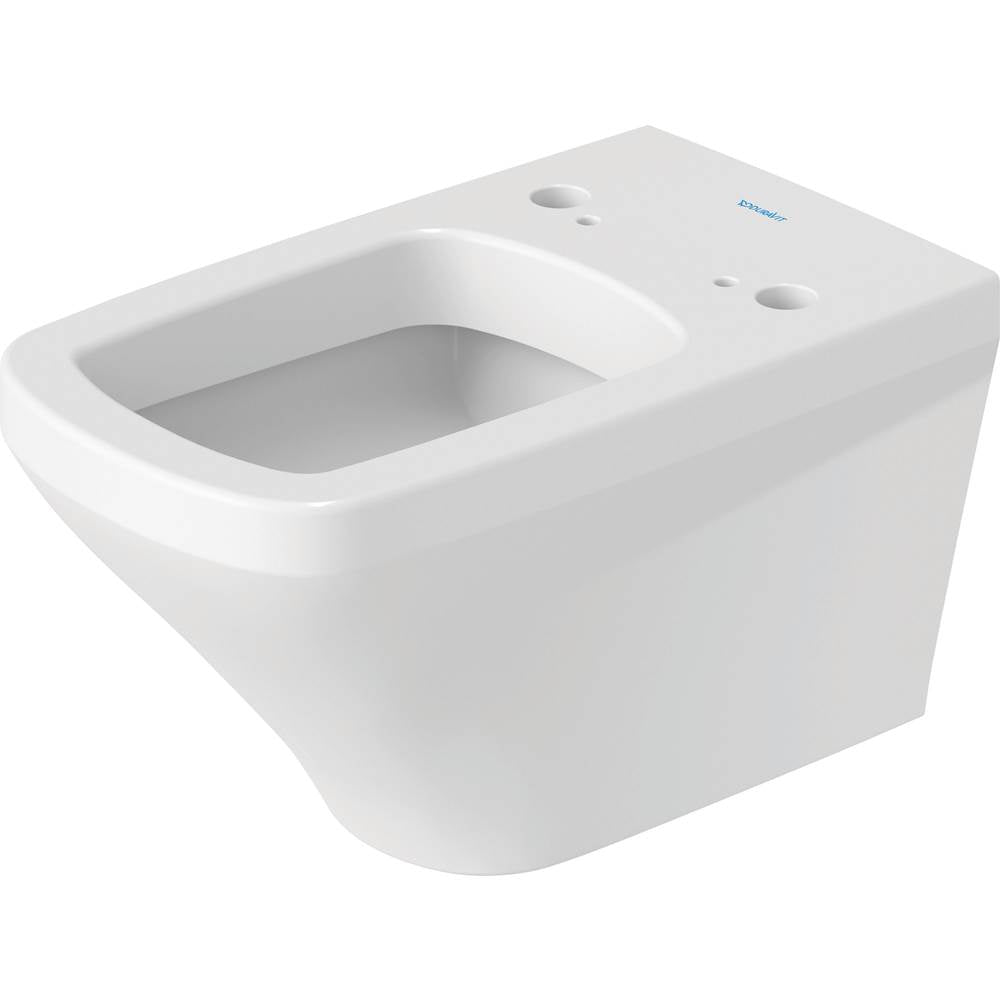 DuraStyle Wall-Mounted Toilet Bowl for Shower-Toilet Seat White