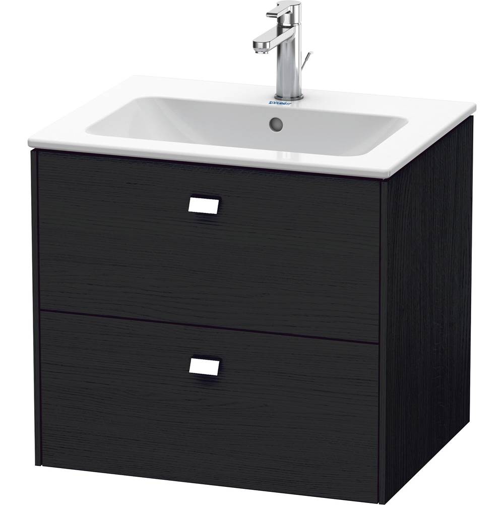 Duravit - Brioso Two Drawer Wall-Mount Vanity Unit Oak Black - Black Oak