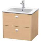 Duravit - Brioso Two Drawer Wall-Mount Vanity Unit Natural Oak - Natural Oak