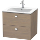 Duravit - Brioso Two Drawer Wall-Mount Vanity Unit Oak Terra - Oak Terra