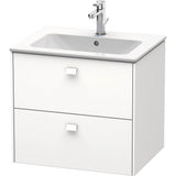 Duravit - Brioso Two Drawer Wall-Mount Vanity Unit White - White Matte