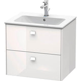 Duravit - Brioso Wall-Mount Vanity Kit White - White High Gloss