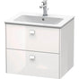 Duravit - Brioso Wall-Mount Vanity Kit White - White High Gloss