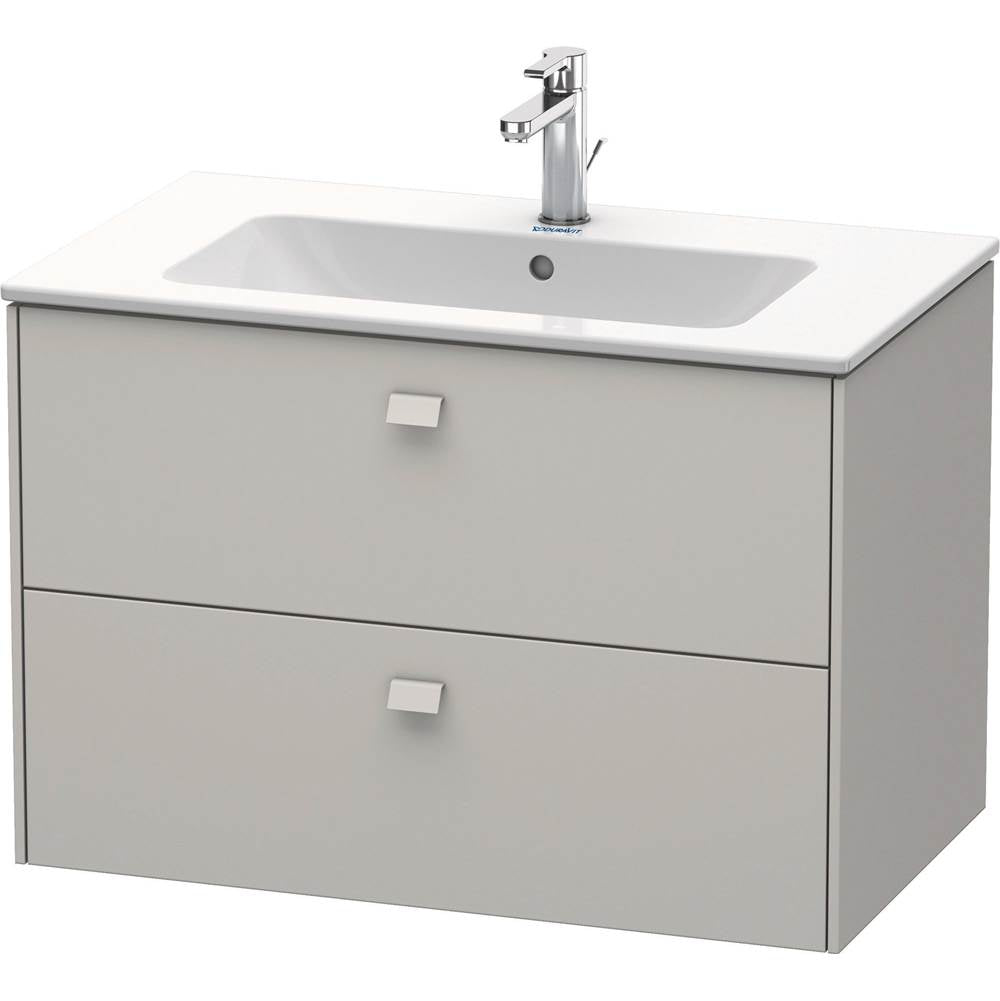 Duravit - Brioso Two Drawer Wall-Mount Vanity Unit Concrete Gray - Concrete Gray Matte