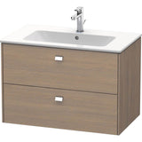 Duravit - Brioso Two Drawer Wall-Mount Vanity Unit Oak Terra - Oak Terra
