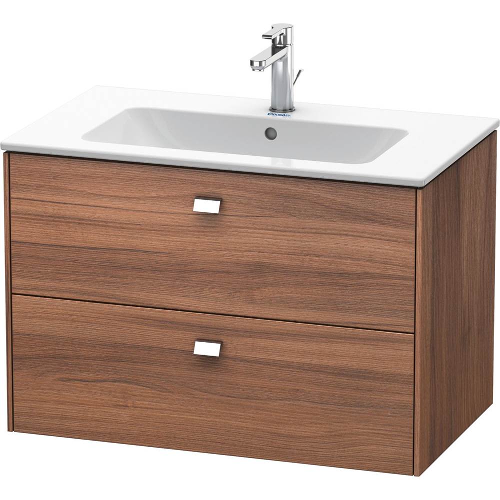 Duravit - Brioso Two Drawer Wall-Mount Vanity Unit Walnut - Natural Walnut