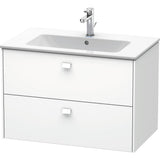 Duravit - Brioso Two Drawer Wall-Mount Vanity Unit White - White Matte