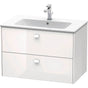 Duravit - Brioso Wall-Mount Vanity Kit White - White High Gloss