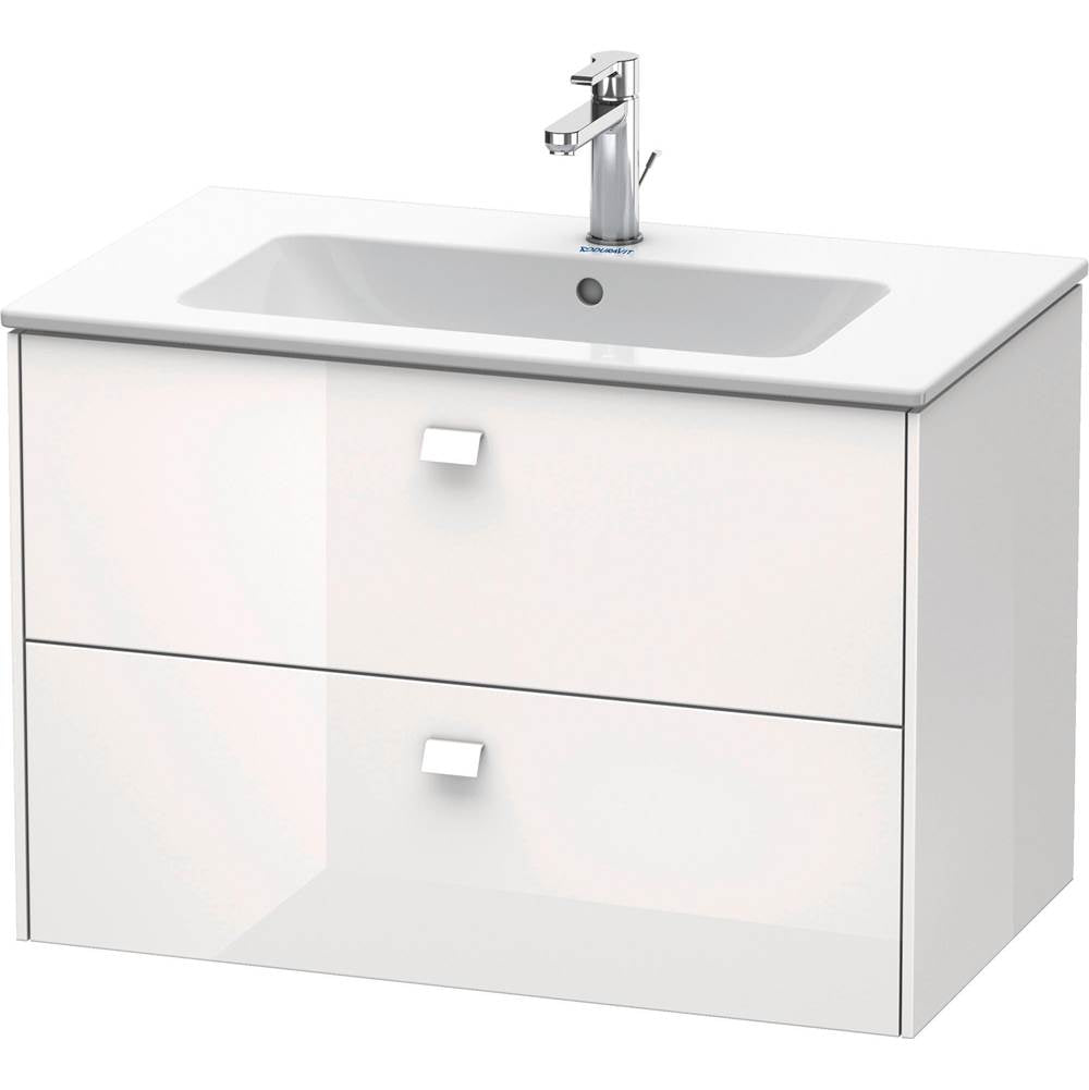 Duravit - Brioso Two Drawer Wall-Mount Vanity Unit White - White High Gloss