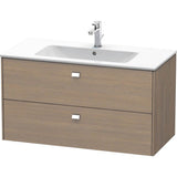 Duravit - Brioso Two Drawer Wall-Mount Vanity Unit Oak Terra - Oak Terra