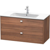 Duravit - Brioso Two Drawer Wall-Mount Vanity Unit Walnut - Natural Walnut