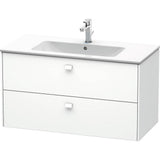 Duravit - Brioso Two Drawer Wall-Mount Vanity Unit White - White Matte