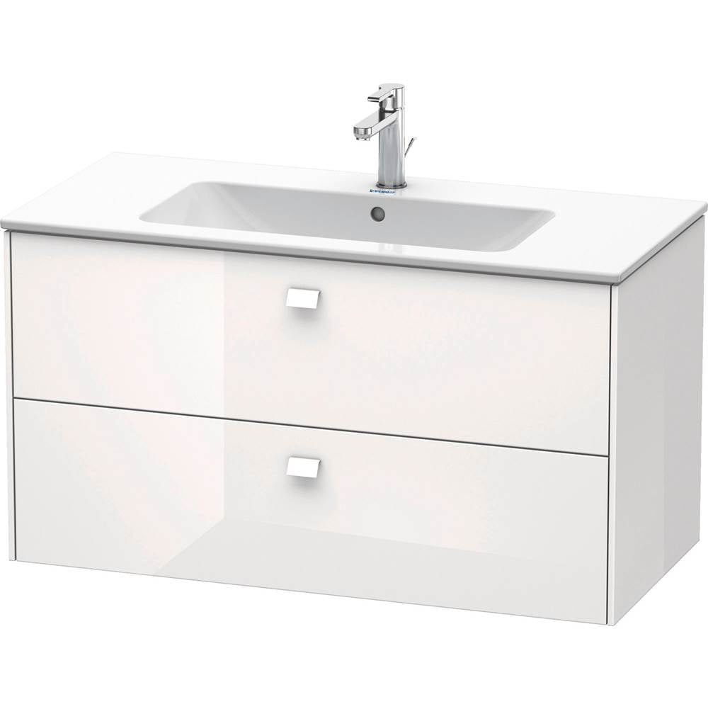 Duravit - Brioso Two Drawer Wall-Mount Vanity Unit White - White High Gloss