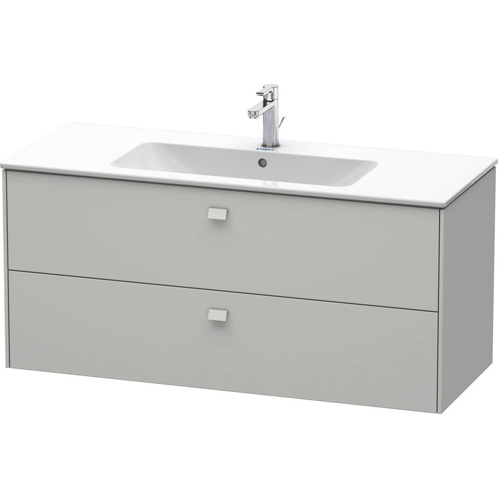Duravit - Brioso Two Drawer Wall-Mount Vanity Unit Concrete Gray - Concrete Gray Matte