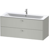 Brioso Two Drawer Wall-Mount Vanity Unit Concrete Gray