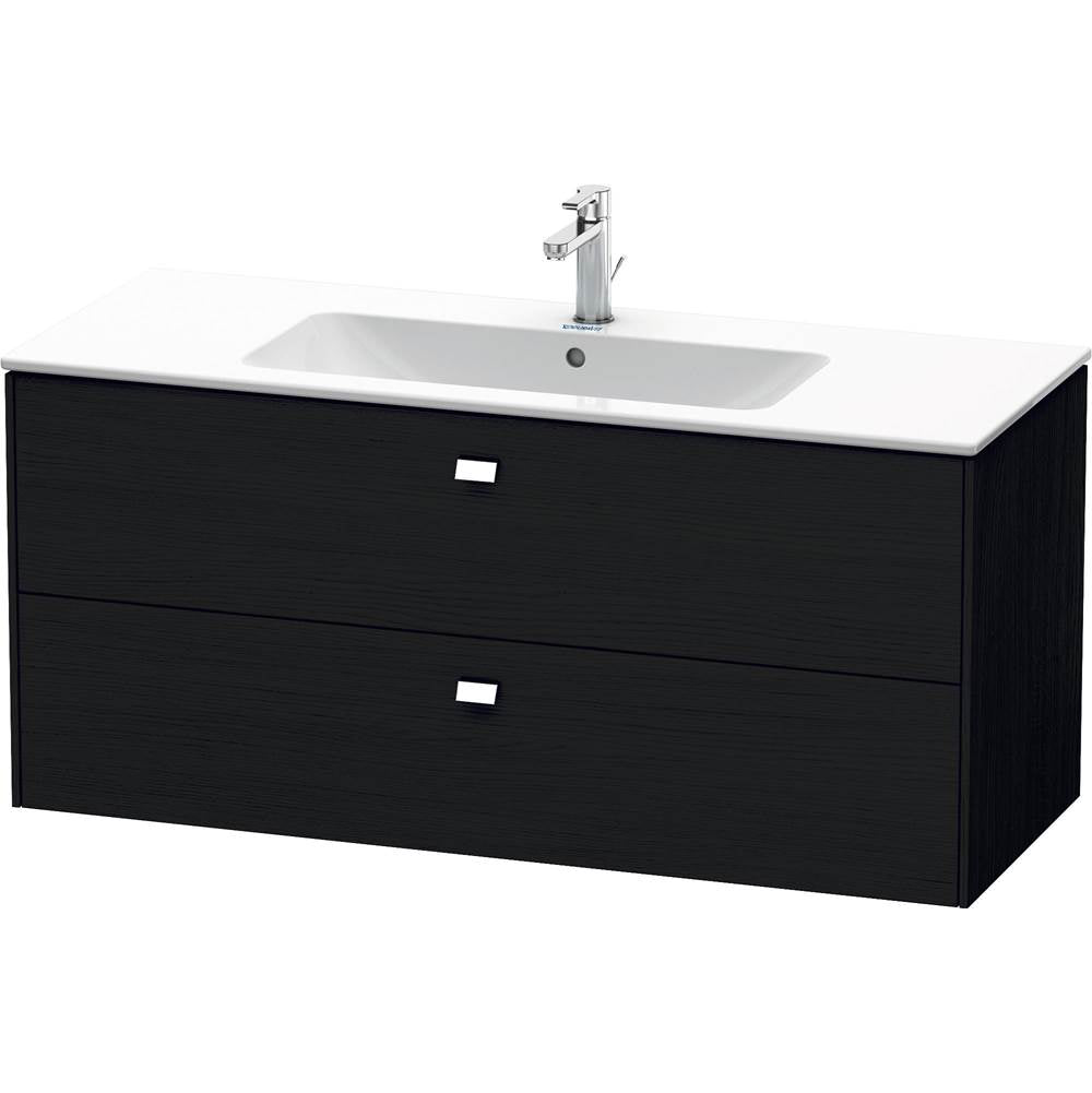 Duravit - Brioso Two Drawer Wall-Mount Vanity Unit Oak Black - Black Oak